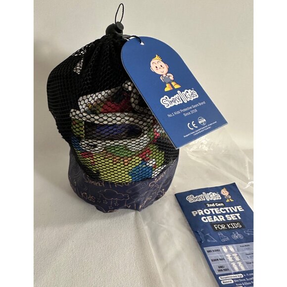 Simply Kids 2nd Gen Protective Gear Set For Kids - Gloves Elbow & Knee Pads Ages - Picture 3 of 10